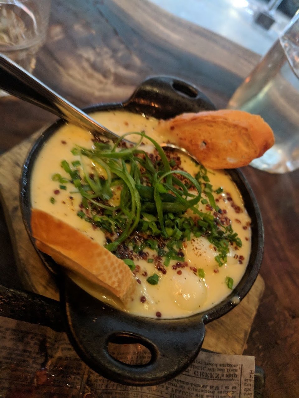 Rice Cake with Truffle Oil and Cheese